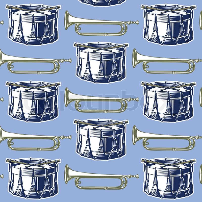 Music jazz band background in retro | Stock vector | Colourbox