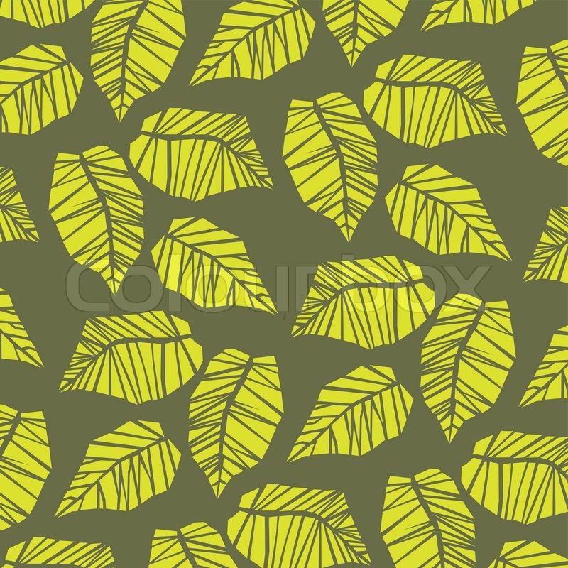 Green yellow fall leave background | Stock vector | Colourbox