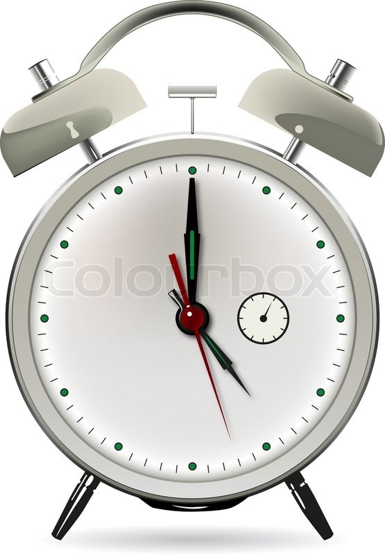 Table clock Stock vector Colourbox