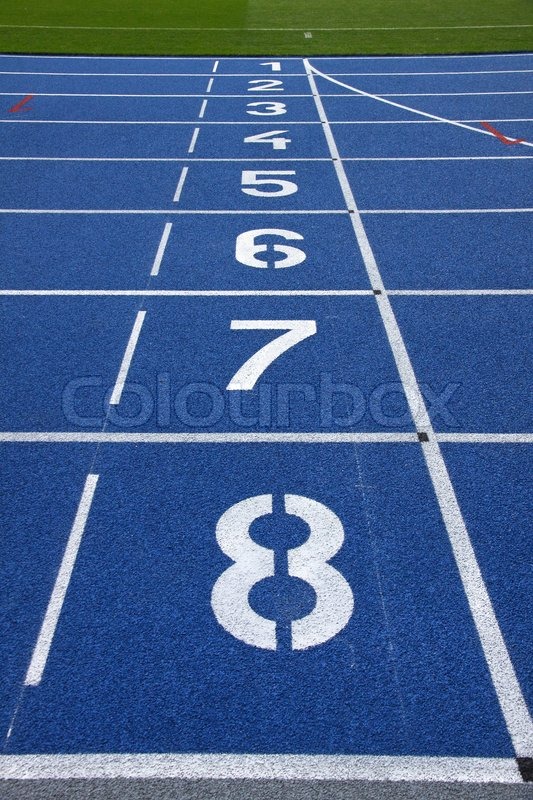 Starting grid of race track at the Stock Photo Colourbox