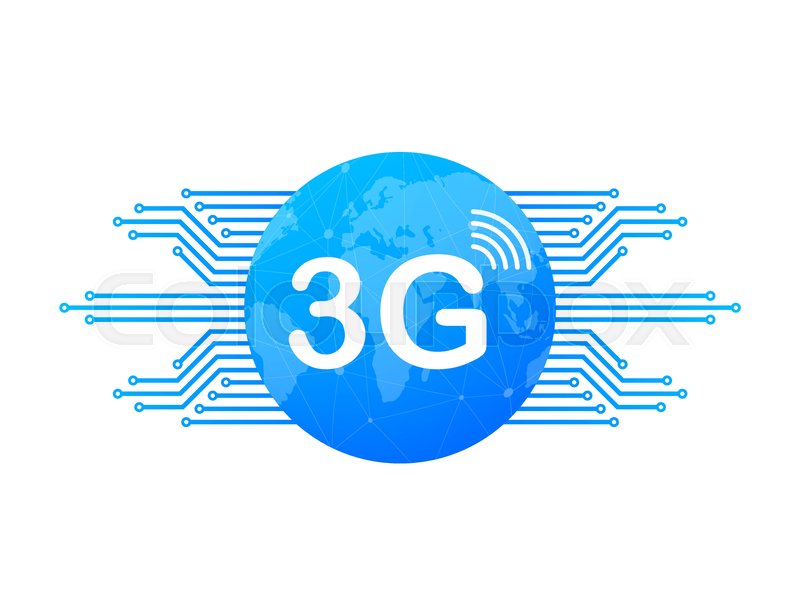3g network technology. Wireless mobile ... | Stock vector | Colourbox