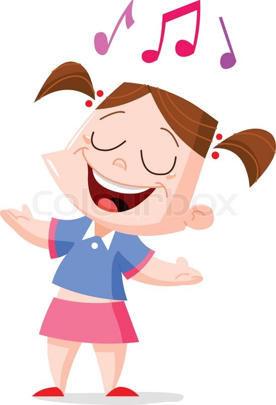 girl singing clipart - photo #7