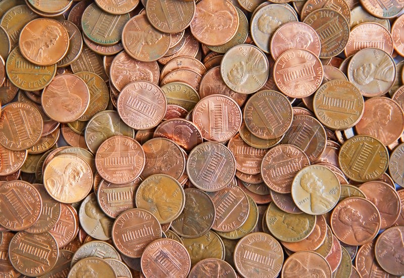 US Cents Stock Image Colourbox