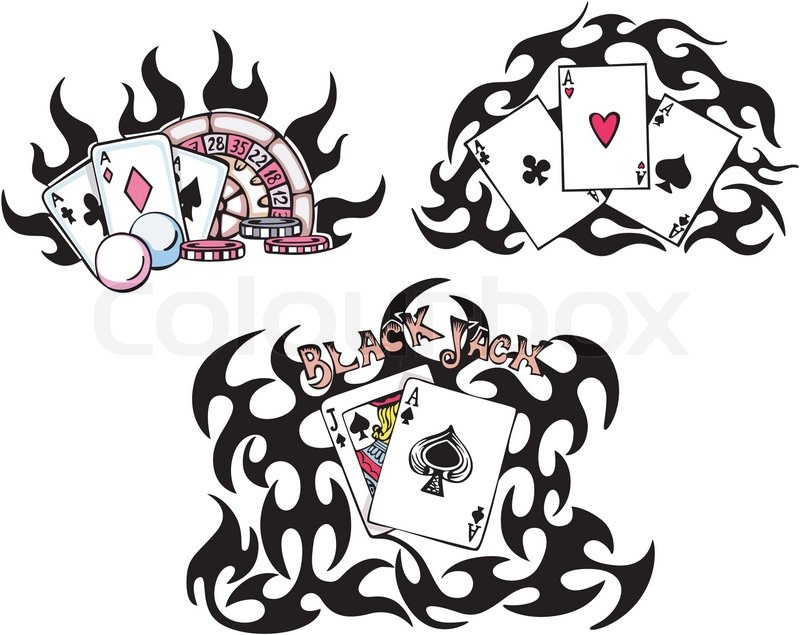 gambling playing cards stock vector colourbox gambling playing cards stock vector colourbox
