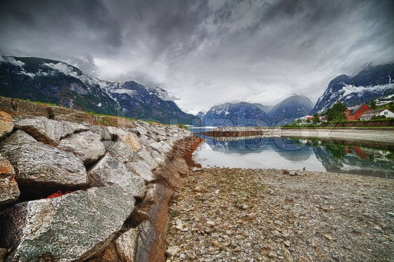 Scenery Near Flam And Aurland Norway Stock Image Colourbox