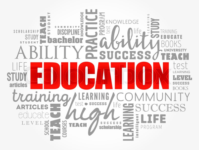 EDUCATION word cloud collage, concept Stock vector Colourbox