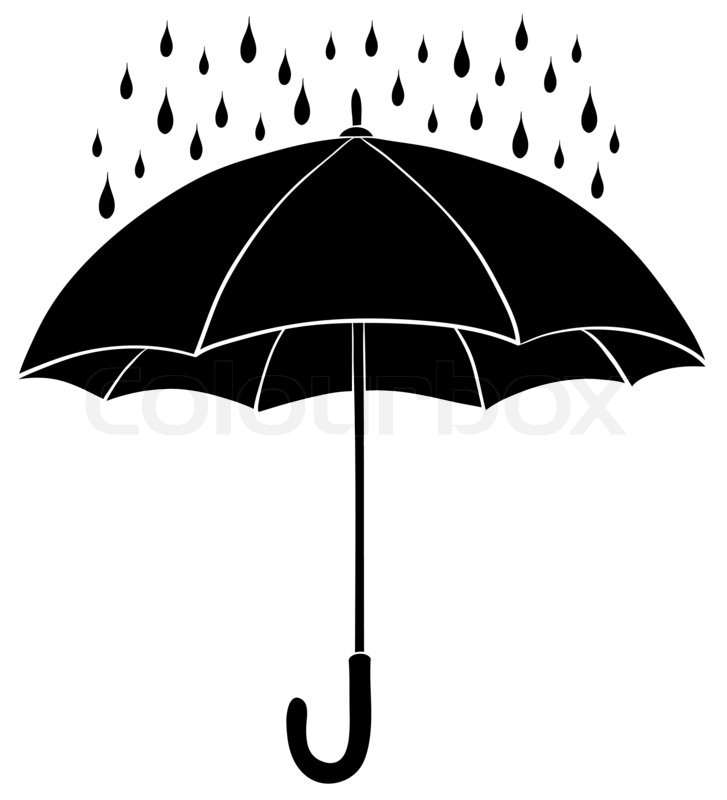 umbrella and rain silhouettes stock photo colourbox umbrella and rain silhouettes stock photo colourbox