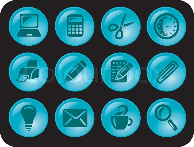 Zoom, ikon, søgning | stock vektor | Colourbox