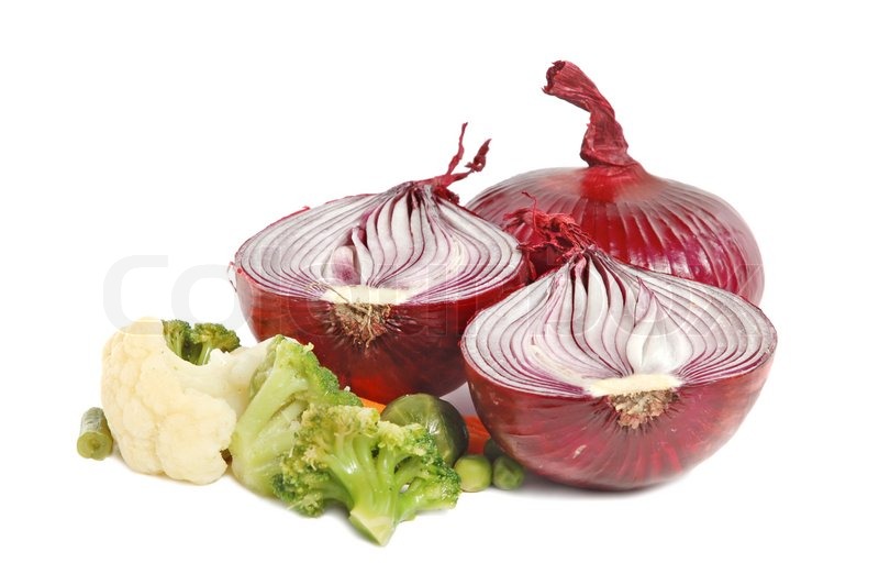 Spanish red onion and different Stock image Colourbox