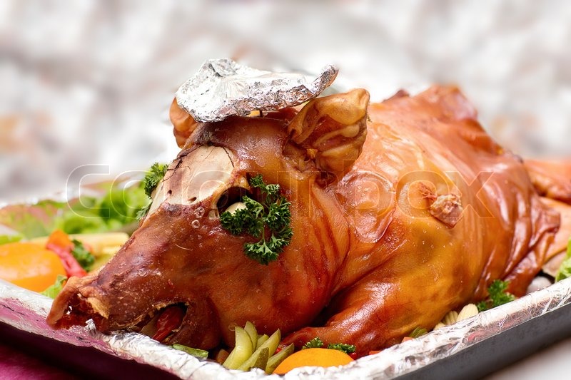 model what kitchen is cloud Photo Roast Colourbox    Stock dinner Christmas pork