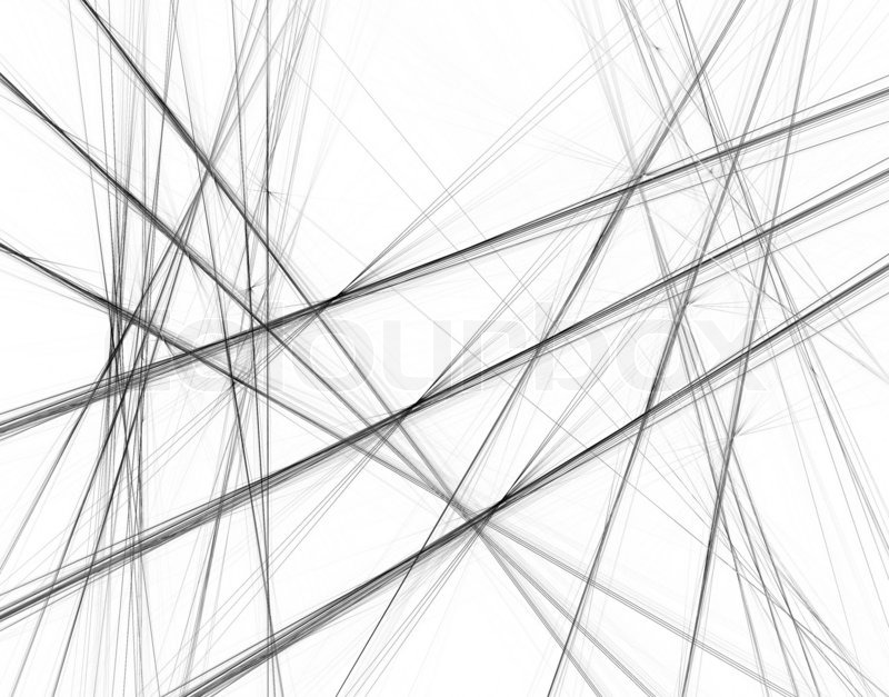 Abstract black and white background with crossing lines