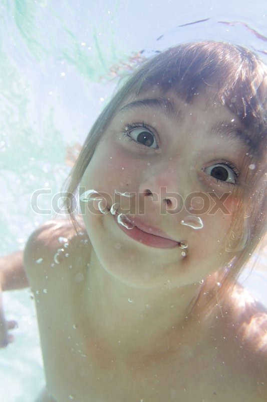 Portrait Of Young Girl Looking   Stock Image  Colourbox-9785