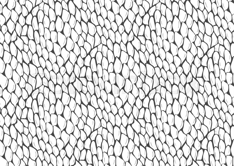 Abstract styled snake scales animal | Stock vector | Colourbox