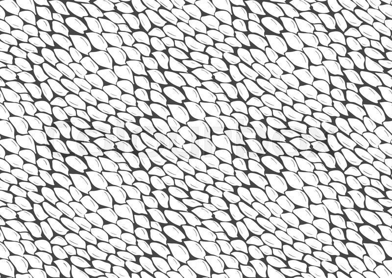 Abstract styled snake scales animal | Stock vector | Colourbox