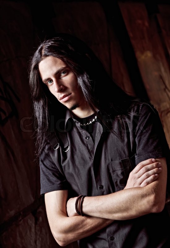 Closeup Portrait Of Long Haired Stock Image Colourbox