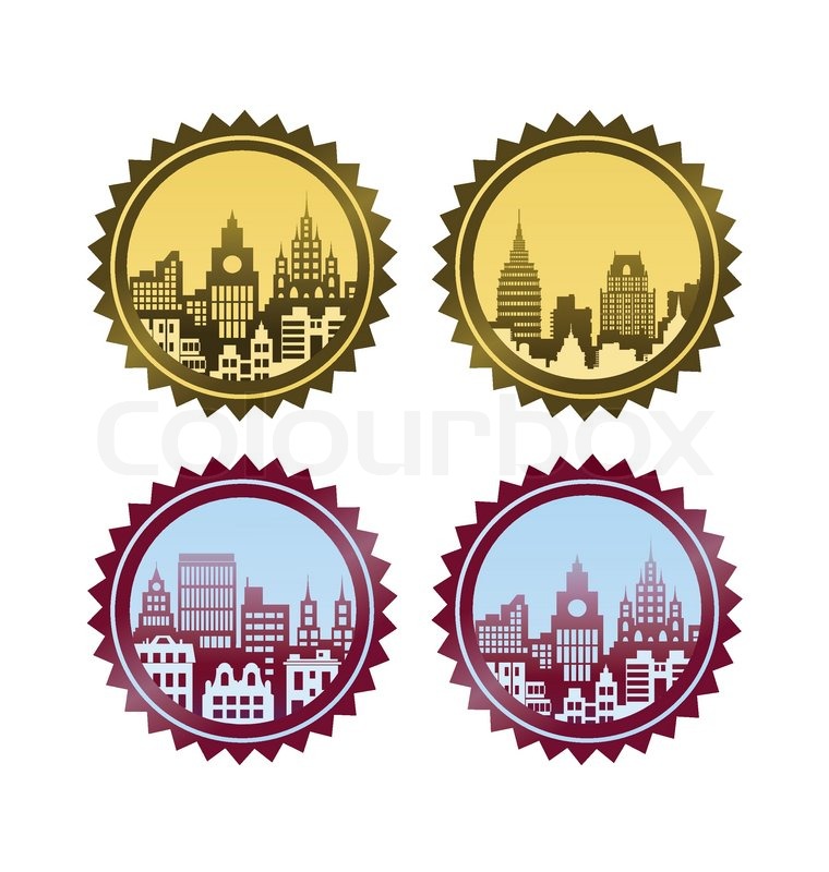 The city's skyline | Stock vector | Colourbox