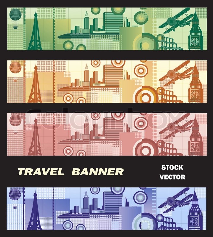 Banner on the theme of travel | Stock vector | Colourbox