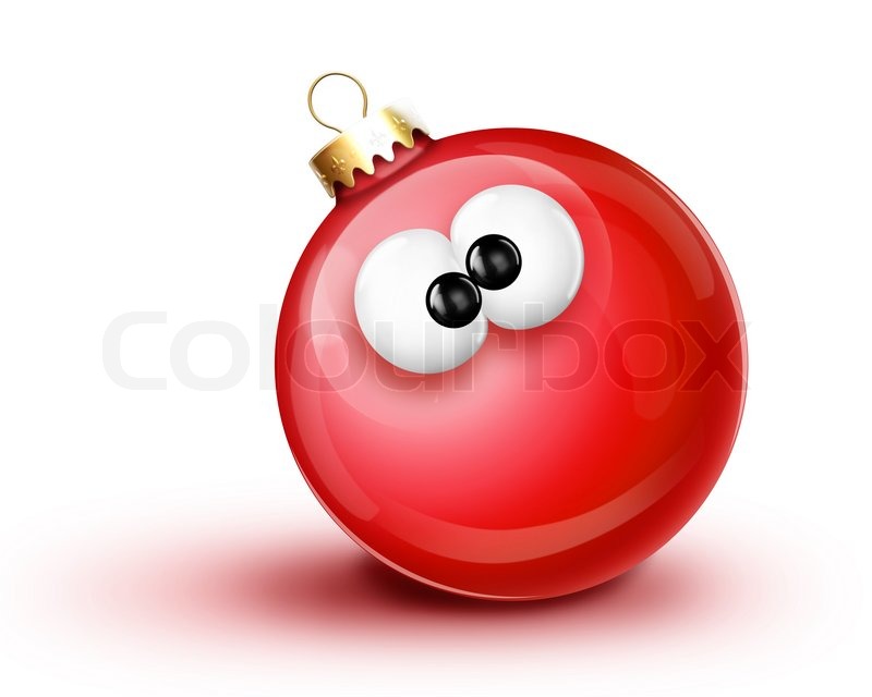 Whimsical Cartoon Chistmas Kugel | Stock Bild | Colourbox