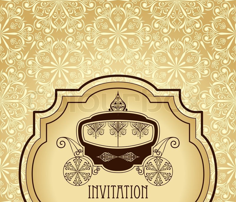 Download Vector Vintage Wedding Invitation | Stock Vector | Colourbox