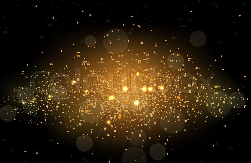 Glowing sparkles glare light effect . Stock vector Colourbox