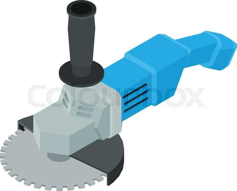 Angle grinder icon. Isometric of angle Stock vector Colourbox