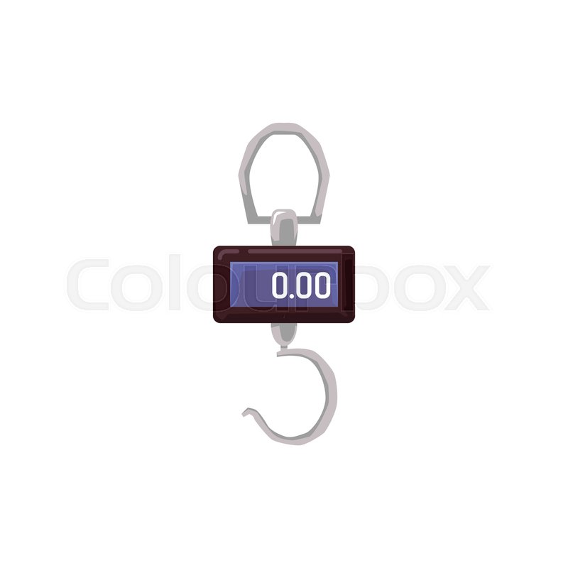 Steelyard or spring balance scales Stock vector Colourbox
