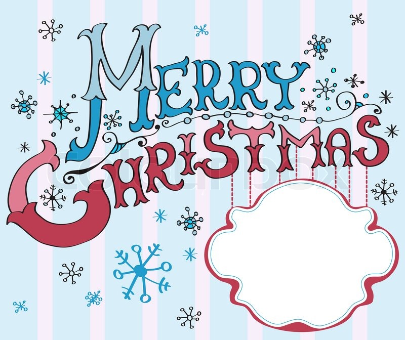 christmas card merry christmas lettering stock photo colourbox