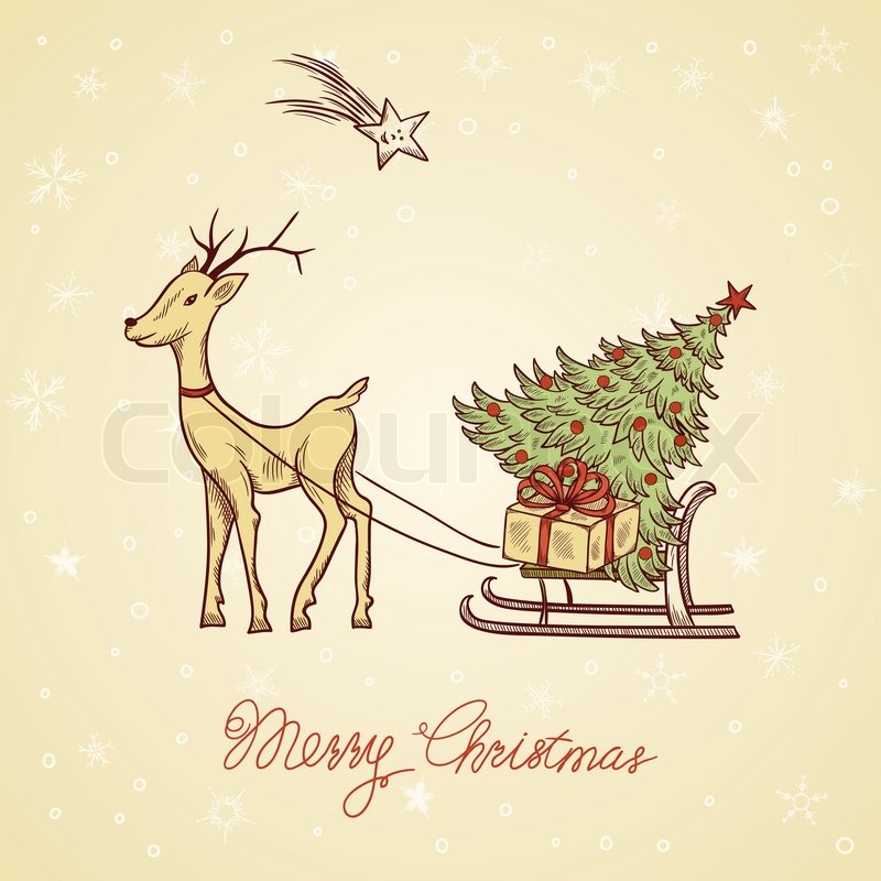 christmas greeting card stock vector colourbox christmas card stock