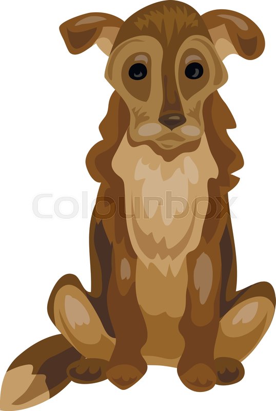Old dog icon. Cartoon of old dog Stock vector Colourbox