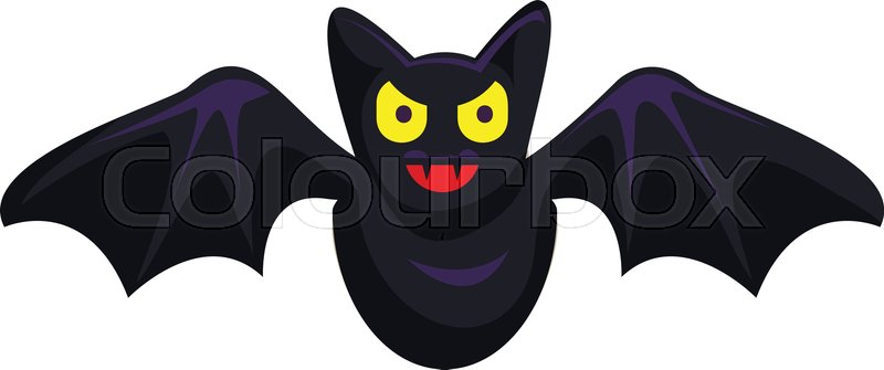 Fly bat icon. Cartoon of fly bat | Stock vector | Colourbox