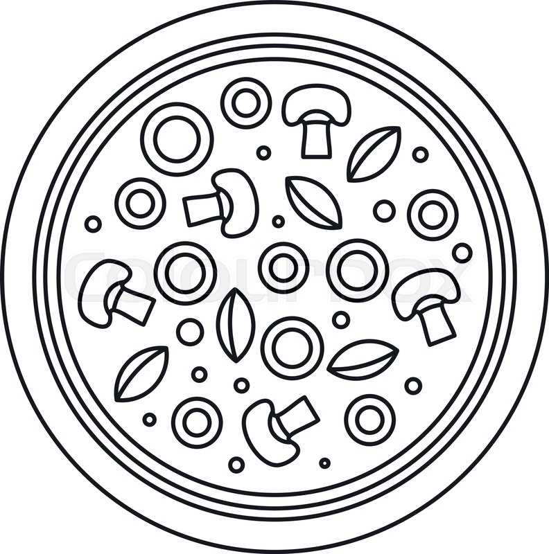 Pizza Mushroom Clip Art