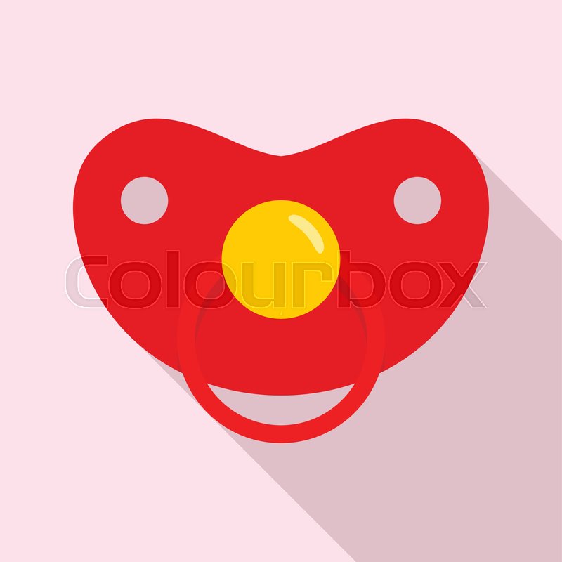 Girl nipple icon. Flat illustration of ... | Stock vector | Colourbox