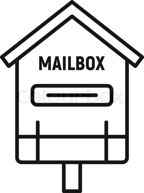 Mailbox Black And White