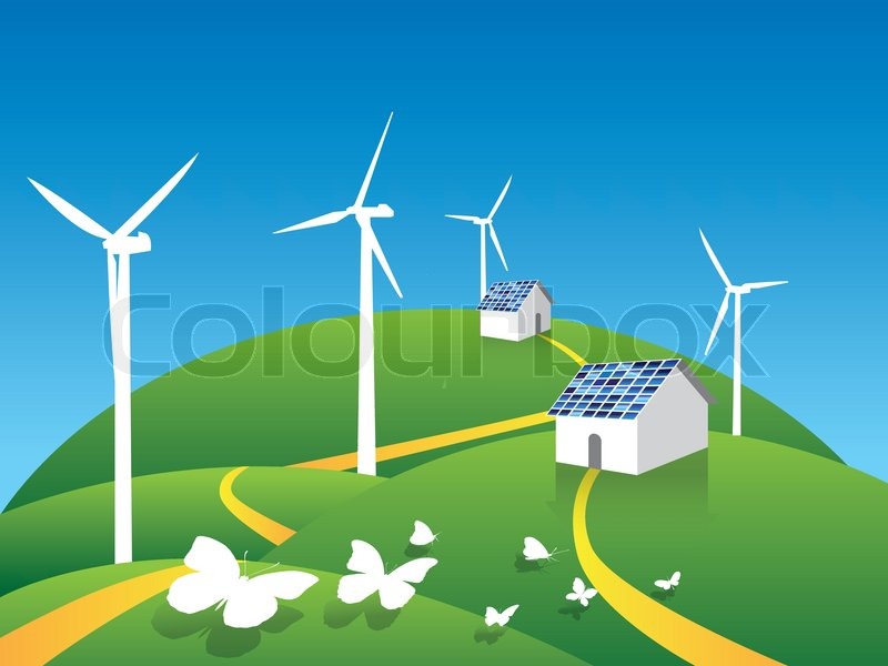 Clean,energy, environment, environmental Stock Vector 