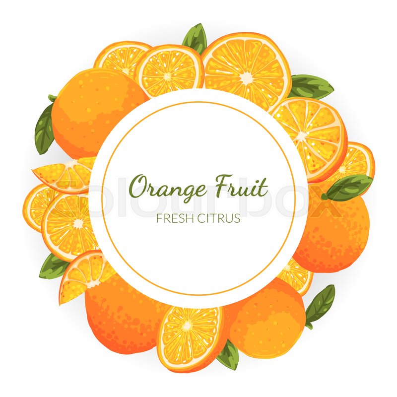 Orange Fruit Template