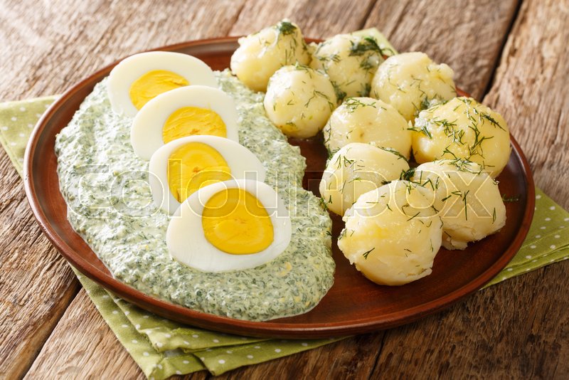 German style dish of potatoes, boiled Stock image Colourbox