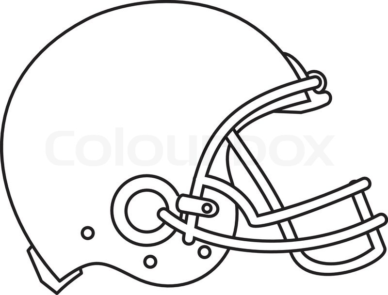 football helmet template front view