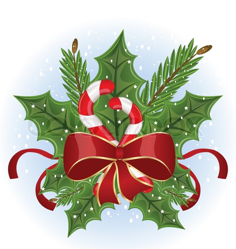 christmas holly berry branches and bow isolated vector stock vector colourbox - Christmas Holly Decorations christmas holly berry branches and bow isolated vector stock vector colourbox - Christmas Holly Decorations