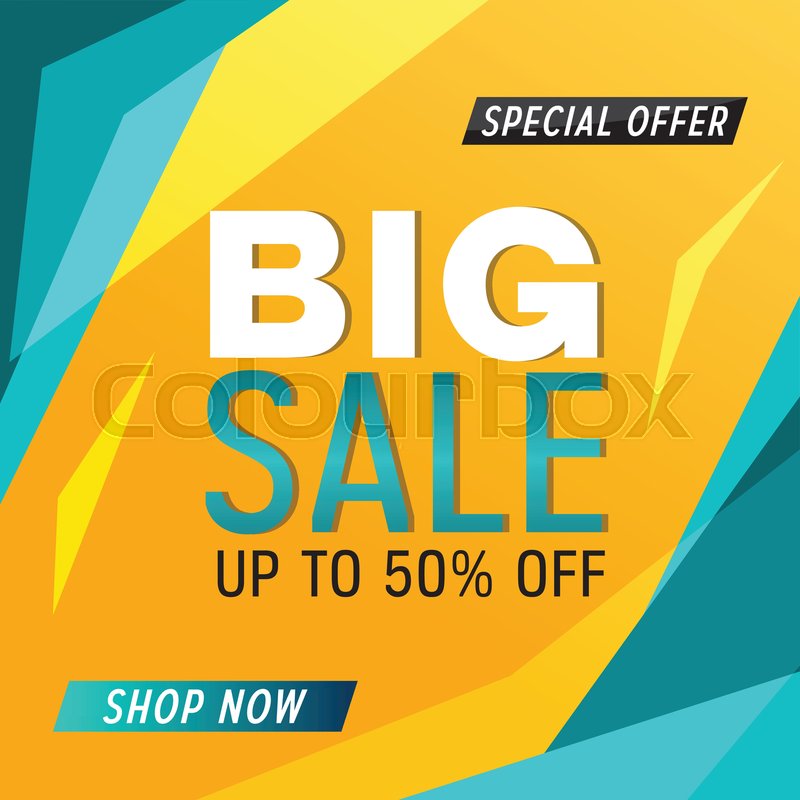 Big Sale Discount Offer Promotion  Stock vector Colourbox