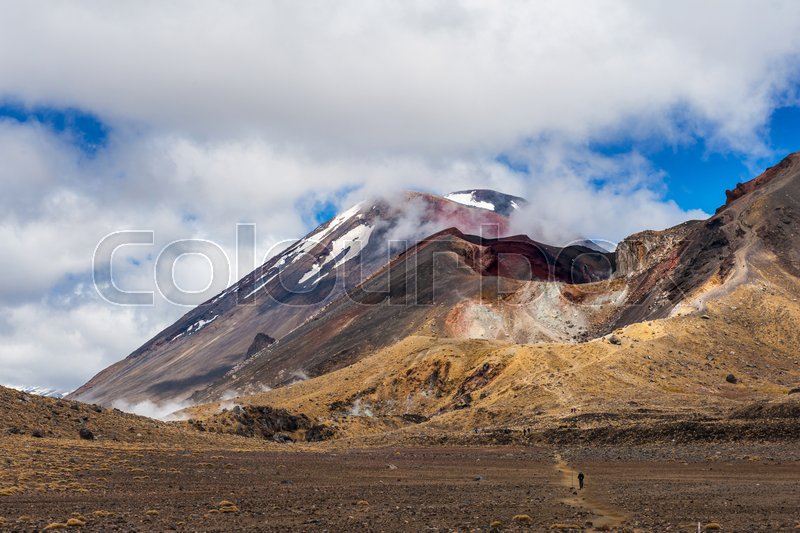 Mount Ngauruhoe is a famous Stock image Colourbox