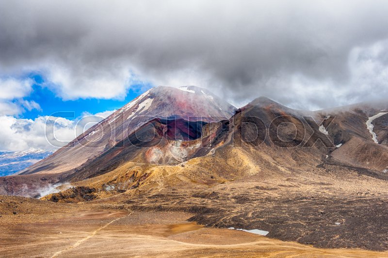 Mount Ngauruhoe is a famous Stock image Colourbox