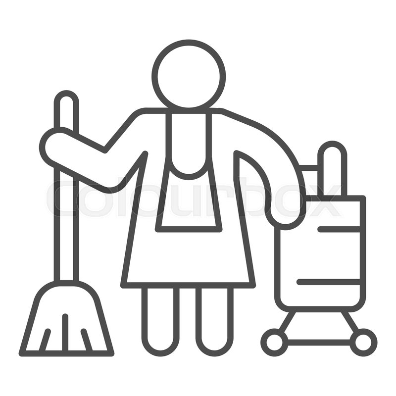 Cleaning Lady Icon