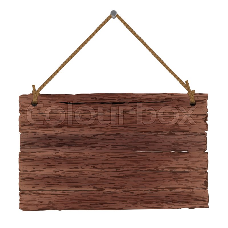 A wooden shield for your design. | Stock vector | Colourbox