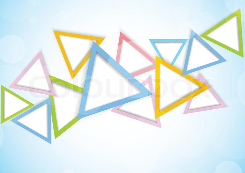 Background with triangles | Stock vector | Colourbox