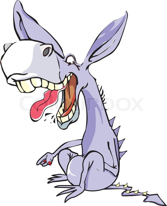 Image result for laughing donkey cartoon