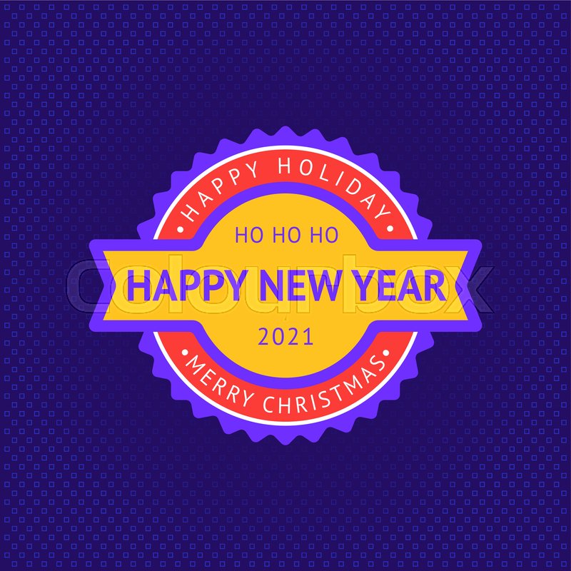 Merry christmas and happy new year Merry Christmas and Happy New Year | Stock vector | Colourbox