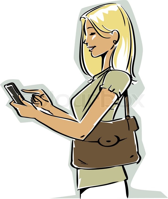 Woman Of The A Art Texting Woman Of The A Art Texting
