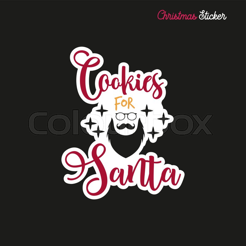 Christmas sticker design. Xmas | Stock vector | Colourbox