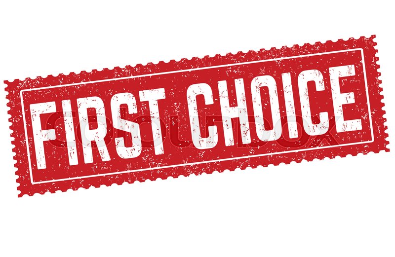 First choice grunge rubber stamp on ... | Stock vector | Colourbox