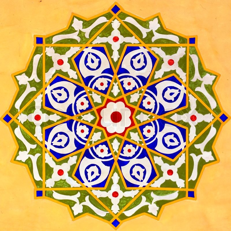 Islamic art 09 Stock Photo Colourbox